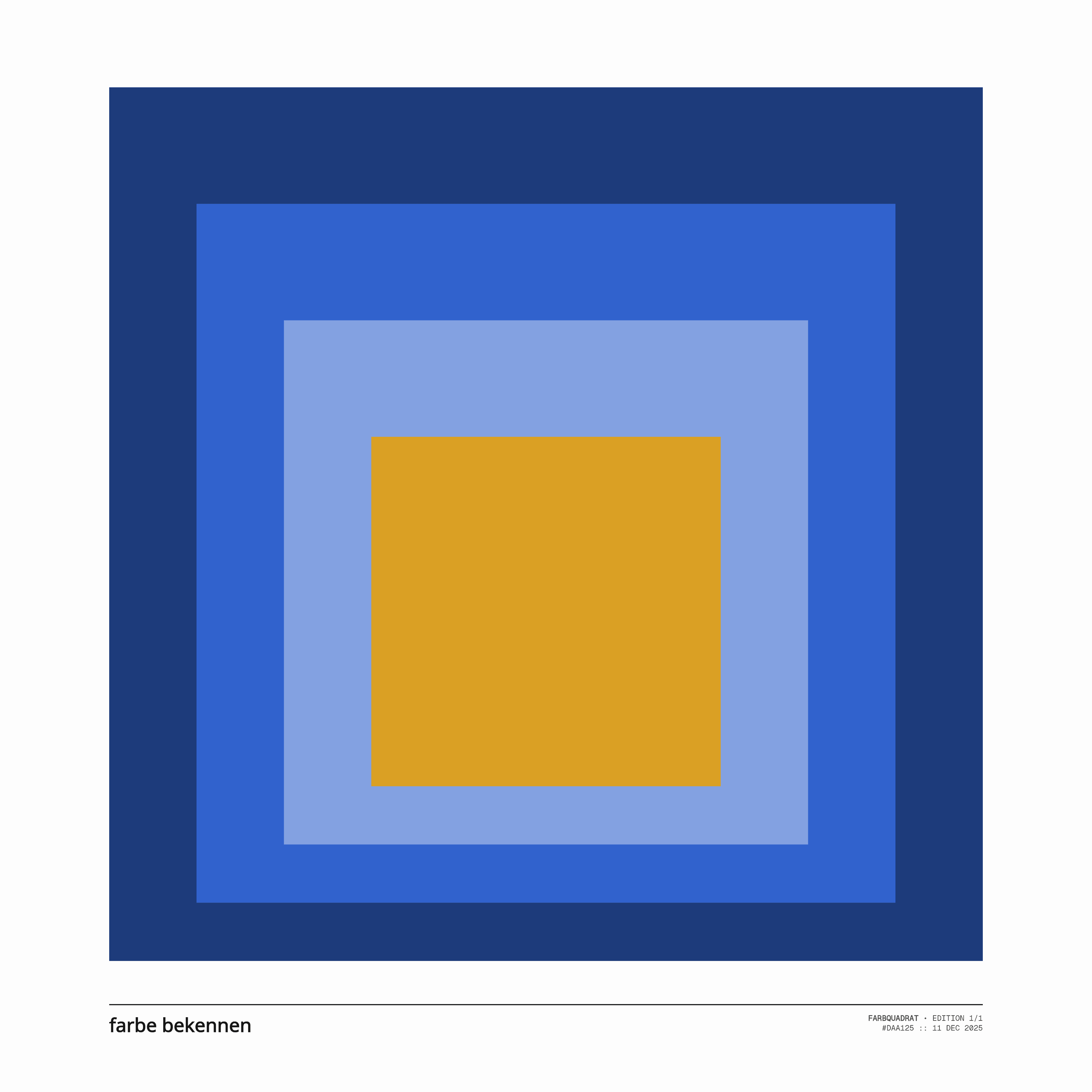 Albers Color Study: Farbe bekennen